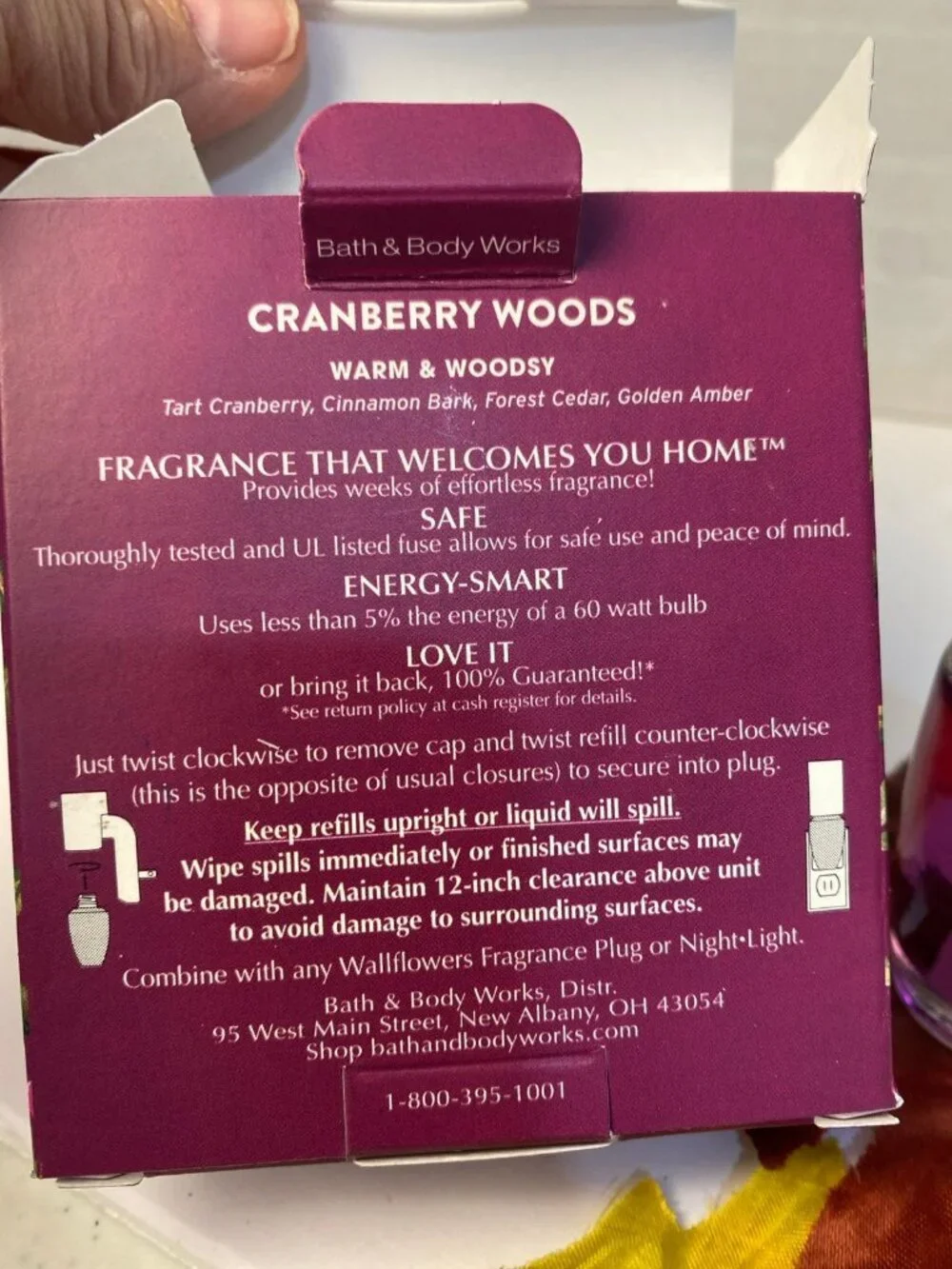 “Cranberry Woods” Bath & Body Works 2 New Wallflower Refills Box Set